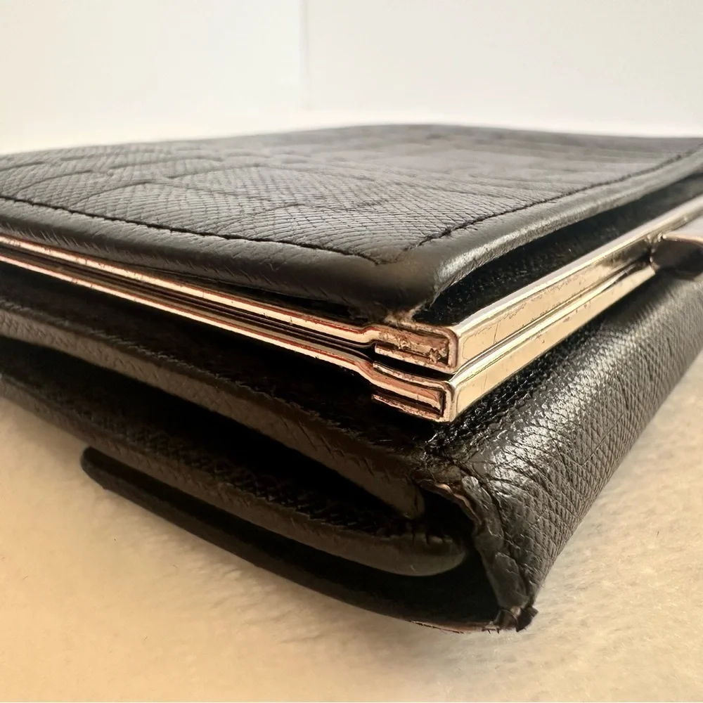 Burberry Black Leather Bifold Wallet